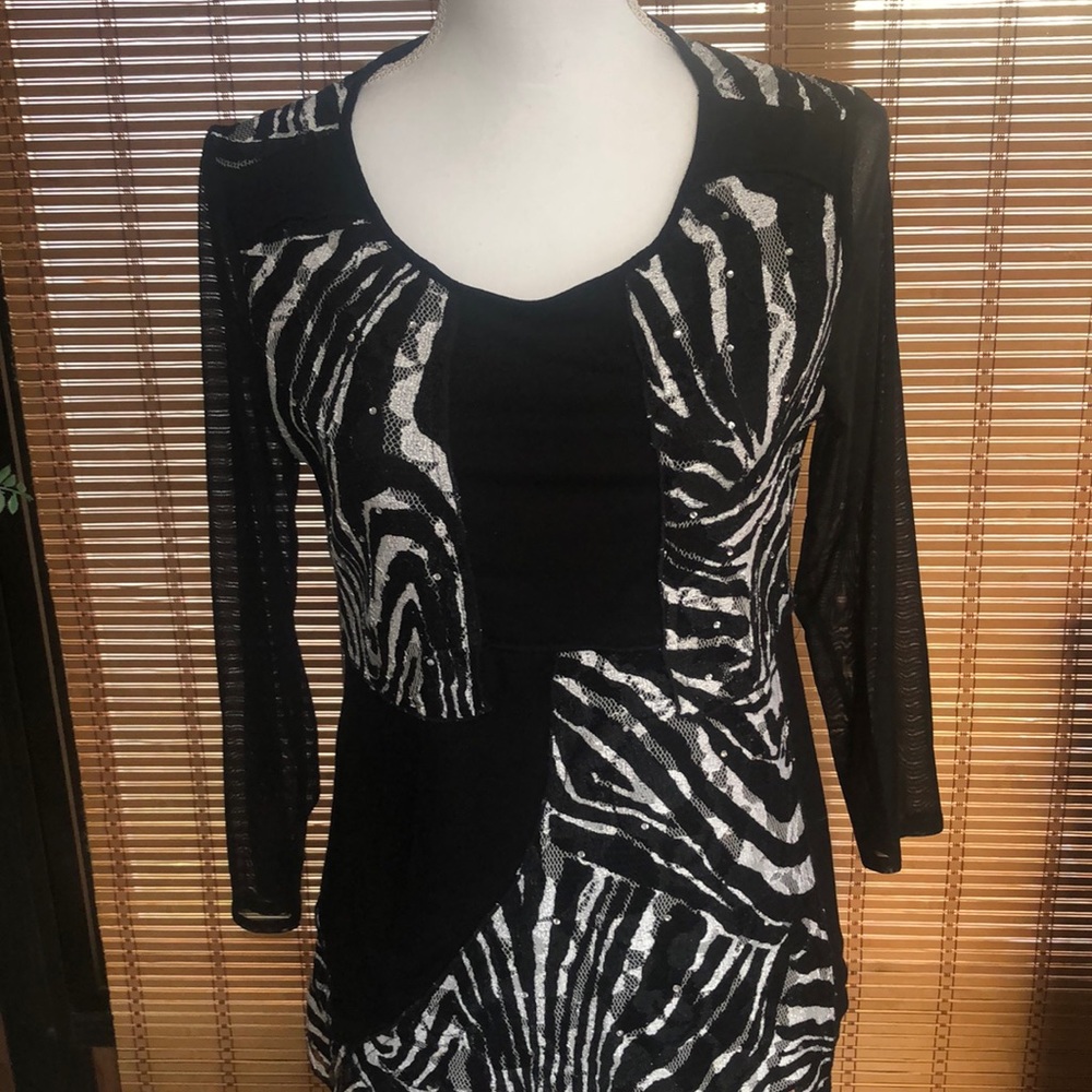 Black and white top from Style&Co